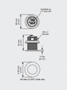 XSonic SS60 20° 600w 50/200kHz Ayna