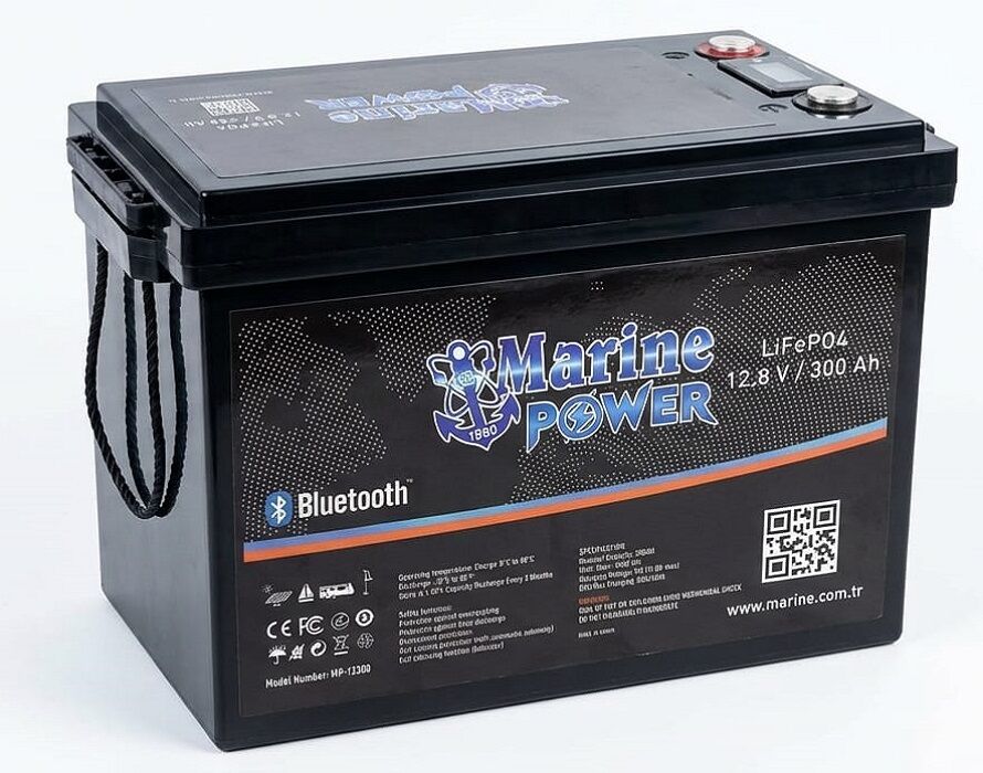 Lityum LiFePO4 12V/300Ah 6000Cycle Akü (Monitör+Bluetooth)