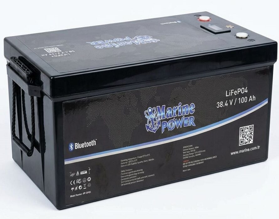 Lityum LiFePO4 36V/100Ah Akü (Bluetooth+Monitör)