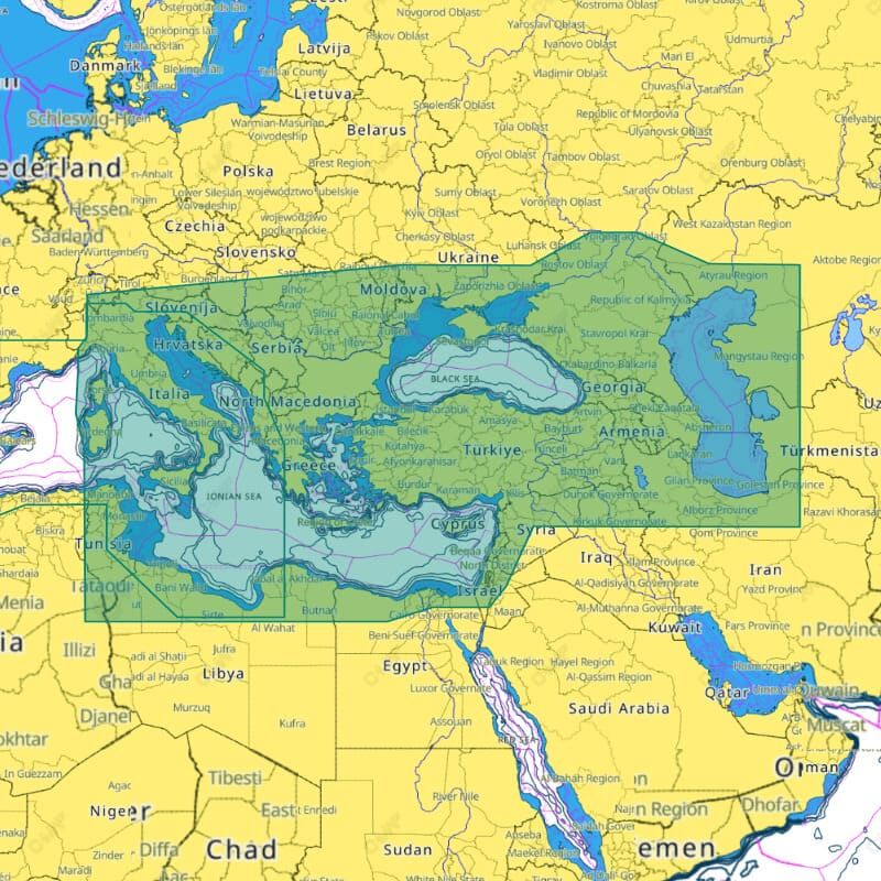 Reveal Wide EAST MEDITERRANEAN,BLACK CASPIAN S. (Sardunya Adası-Tüm Türkiye)
